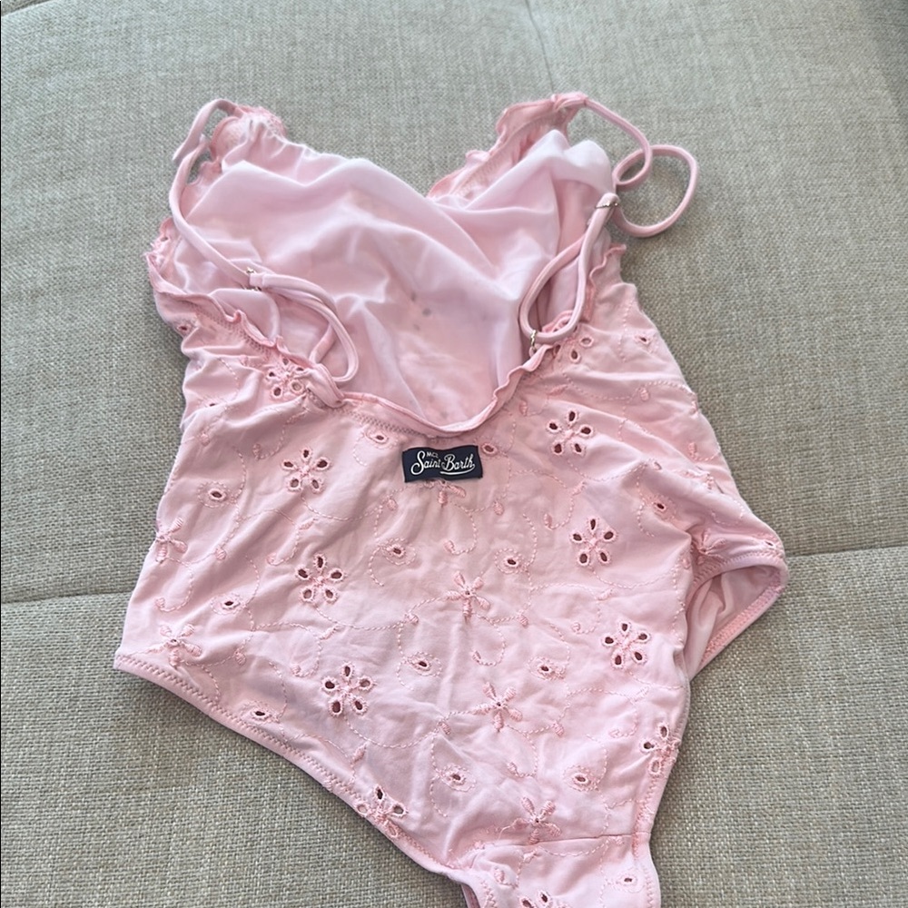 MC2 Saint Barth Pink Kids Swim One Piece